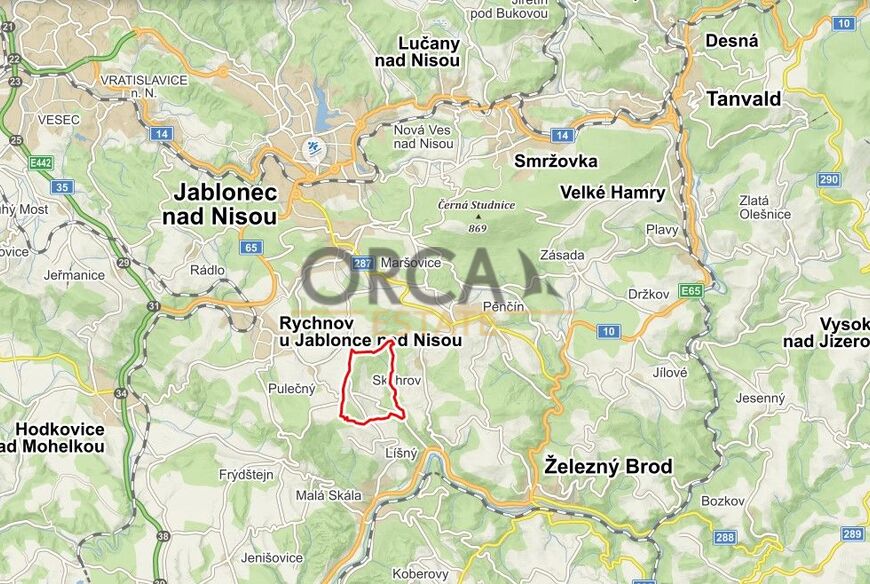 Pozemky v k.ú. Mukařov u Jablonce nad Nisou