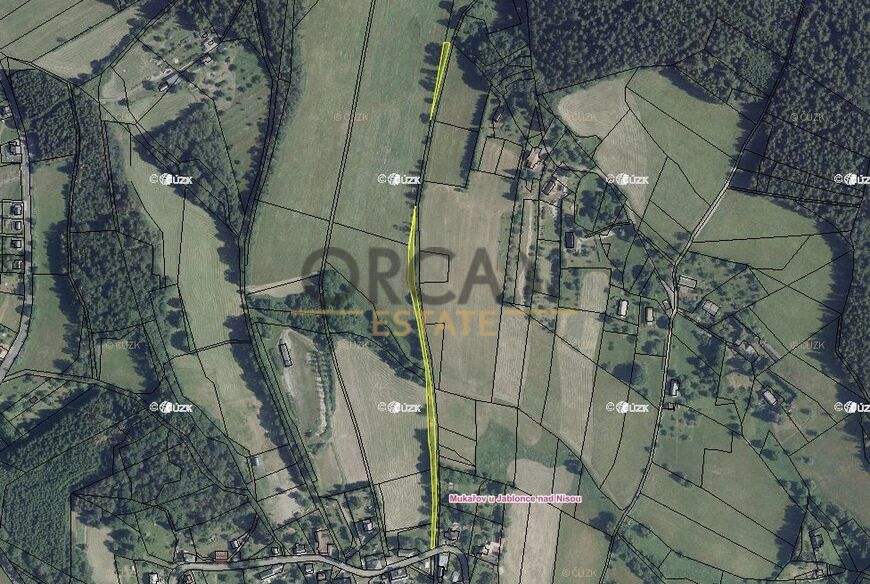 Pozemky v k.ú. Mukařov u Jablonce nad Nisou