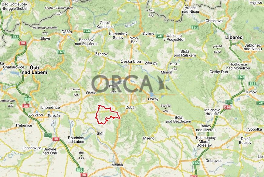 Zajímavý pozemek v k.ú. Snědovice