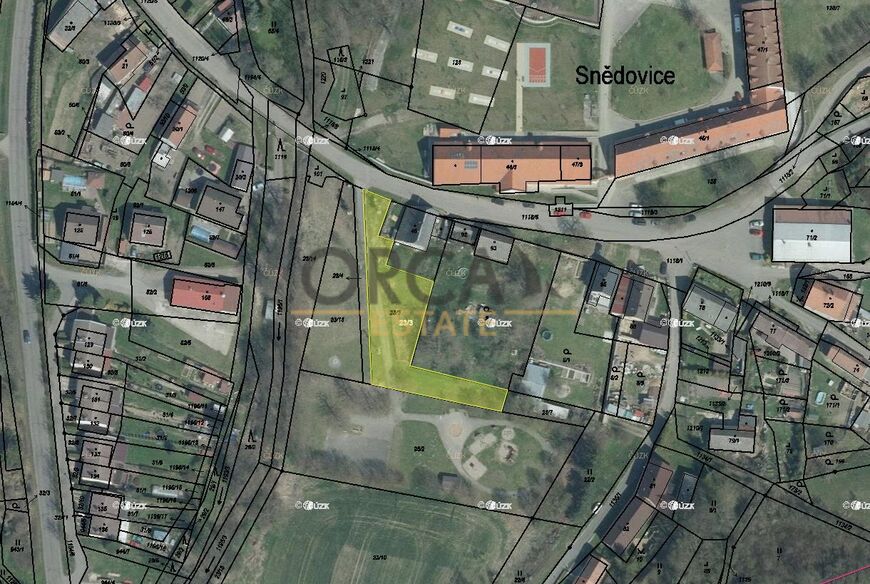Zajímavý pozemek v k.ú. Snědovice