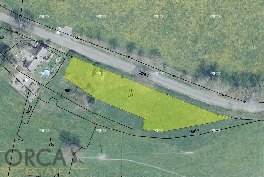 Prodej zastavitelného pozemku 1419 m2 v k. ú. Trojmezí