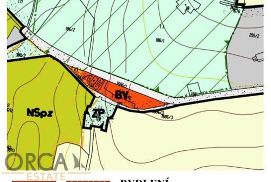 Prodej zastavitelného pozemku 1419 m2 v k. ú. Trojmezí