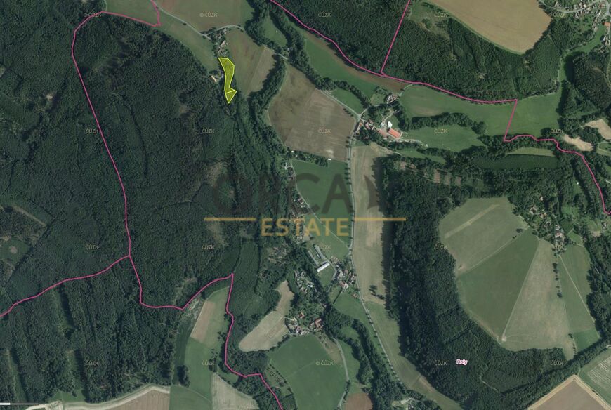 0,7 ha lesních pozemků v k.ú. Doly