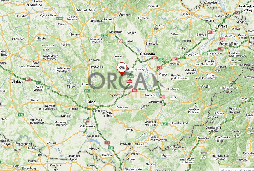 Prodej pozemku v k.ú. Prostějovičky, návrhová plocha smíšená výrobní o výměře 3240 m2