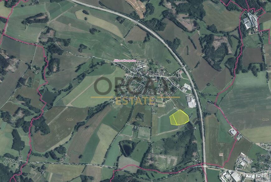 0,8 ha pozemků v k.ú. Jiřice u Humpolce