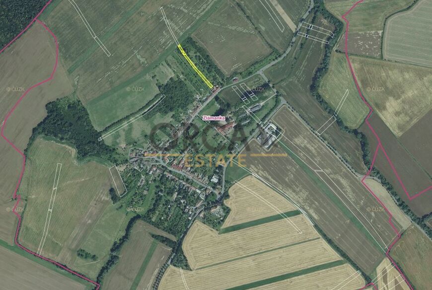 Pozemky v k.ú. Zlámanka