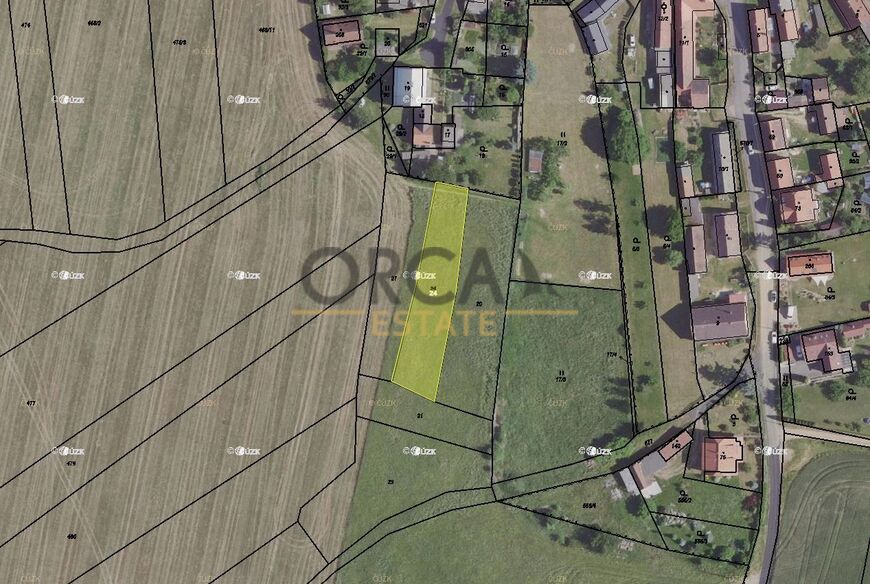 Zajímavý pozemek v k.ú. Drahoňův Újezd