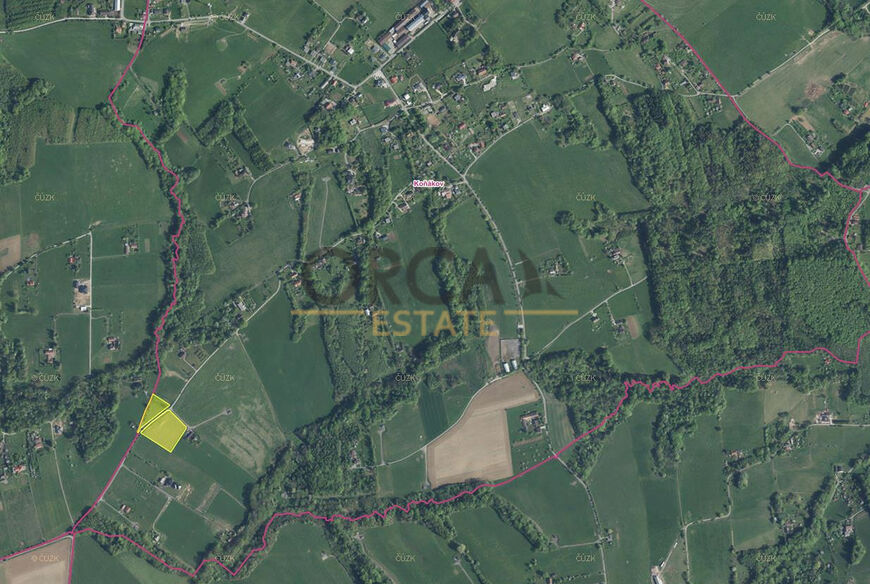 0,4 ha pozemků v k.ú. Koňákov