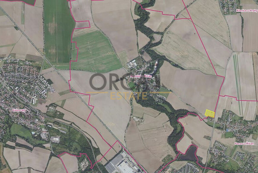 Prodej podílu 3367 m2 na zajímavém investičním pozemku v k. ú. Nedvězí u Říčan
