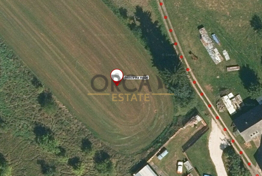 Spoluvlastnický podíl 676 m2 na pozemku v k. ú. Bělá u Pecky