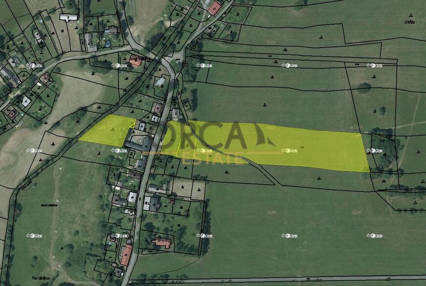 Prodej podílu 1185 m2 na pozemcích v k.ú. Nové Valteřice