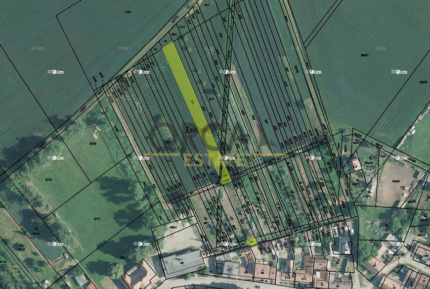 Podíl na pozemcích v k.ú. Lesonice u Moravského Krumlova