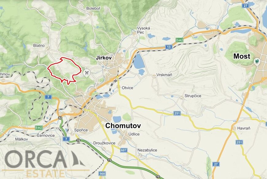 Zahrada v k.ú. Hrádečná 2058 m2