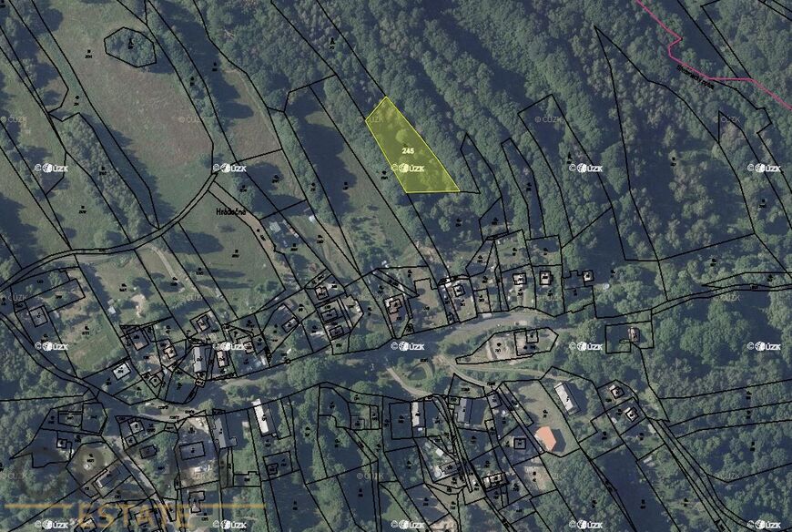 Zahrada v k.ú. Hrádečná 2058 m2