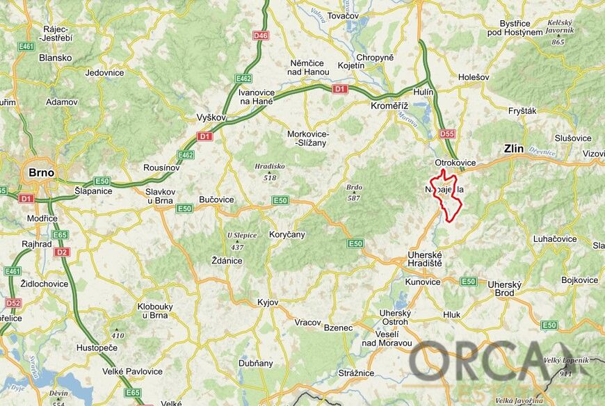 Prodej podílu 795 m2 na pozemcích v k.ú. Napajedla