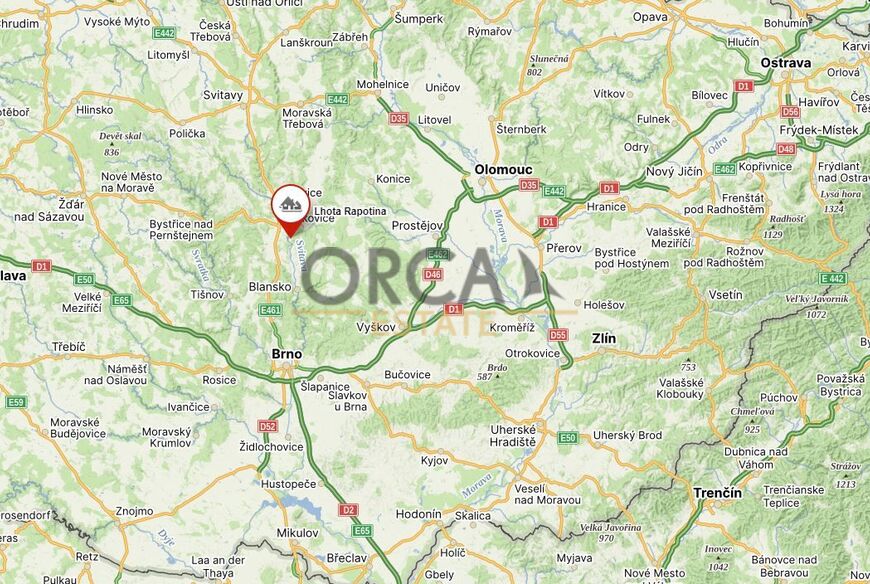 Prodej louky 8 736 m2 v k.ú. Lhota Rapotina