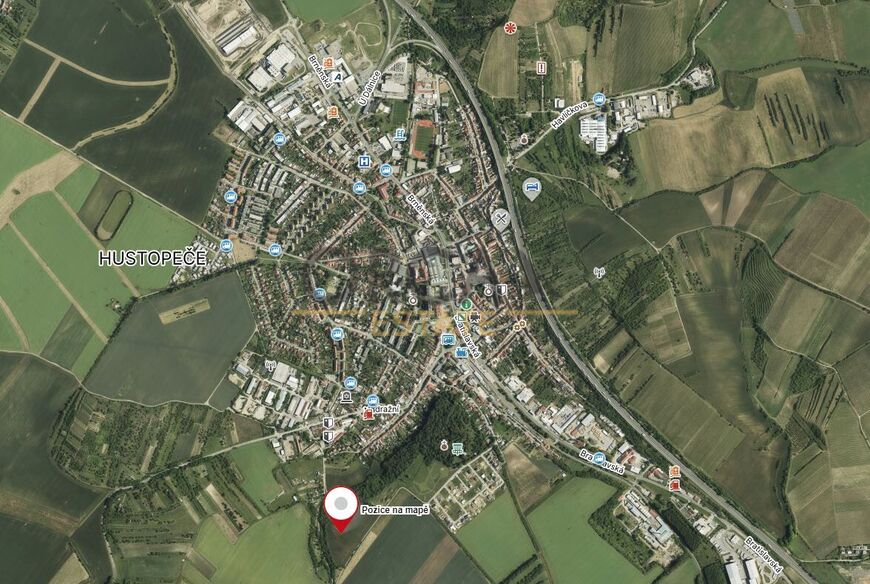 Prodej id. 3/4 podílu pozemků o výměře 2279 m2 v k.ú. Hustopeče u Brna (okres Břeclav)