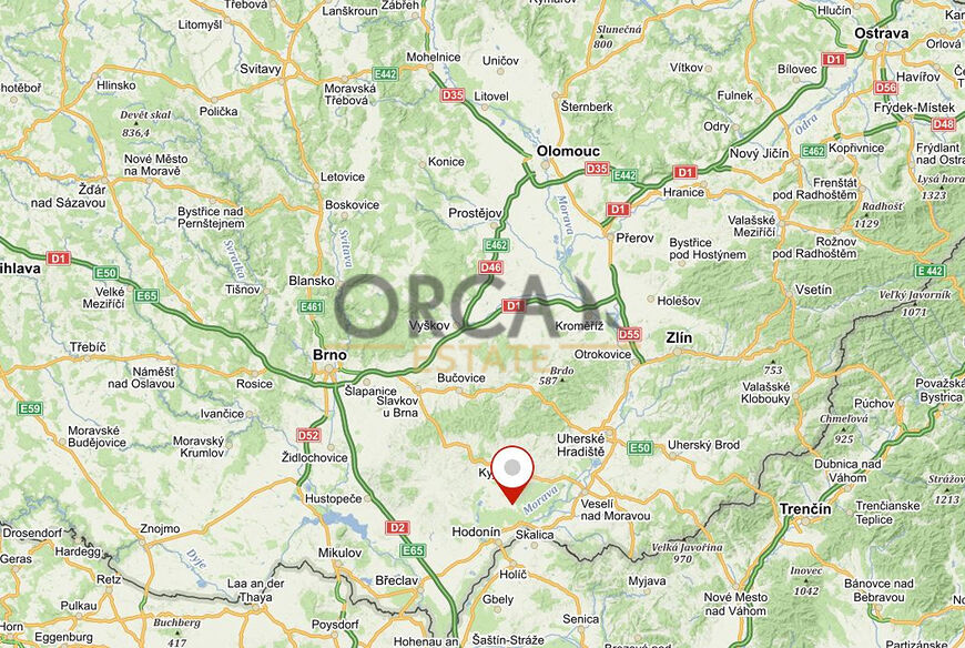 Prodej pozemku 827 m2 v k.ú. Ratíškovice