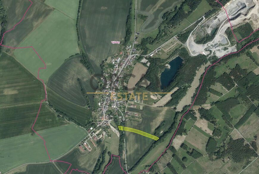 0,54 ha pozemků v k.ú. Výkleky