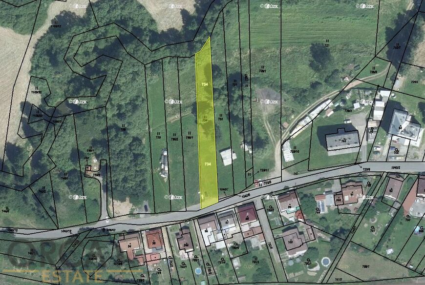 Prodej zajímavého pozemku 1137 m2 v k.ú. Mírovka