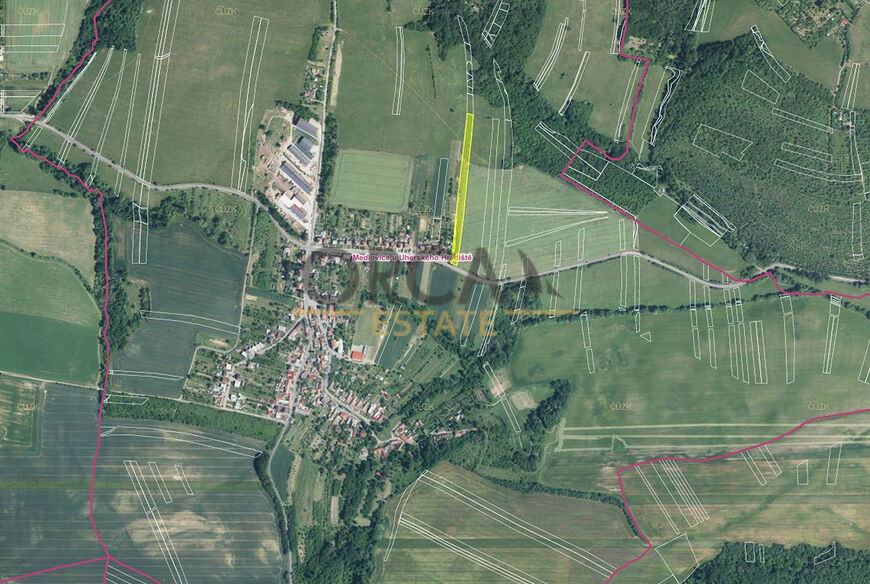 Prodej pozemku o výměře 6912 m2 v k.ú. Medlovice u Uherského Hradiště