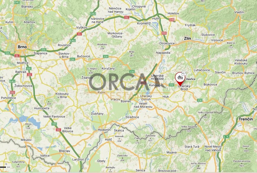 Prodej pozemků v k.ú. Havřice o výměře 2523 m2