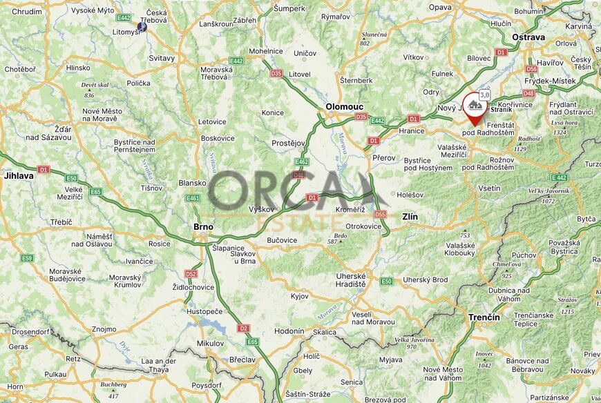 Prodej podílu 1164 m2 na pozemku v k. ú. Straník