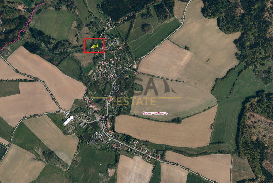 Trvalý travní porost v k.ú. Šimanov na Moravě