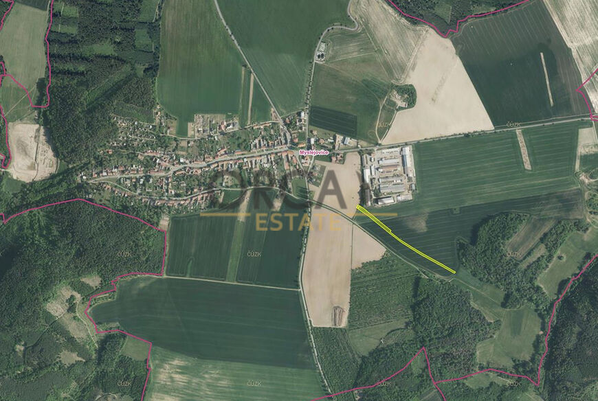 Prodej 0,2 ha zemědělských pozemků v k.ú. Myslejovice