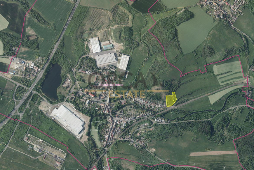 Prodej 0,8 ha pozemku v k.ú. Hostomice nad Bílinou