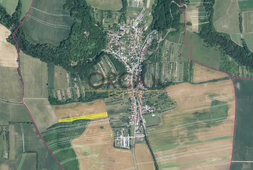 0,6 ha pozemků v k.ú. Syrovín