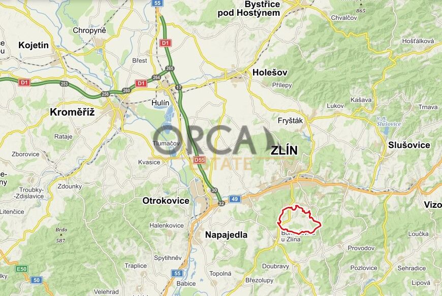 Trvalý travní porost v k.ú. Březnice u Zlína