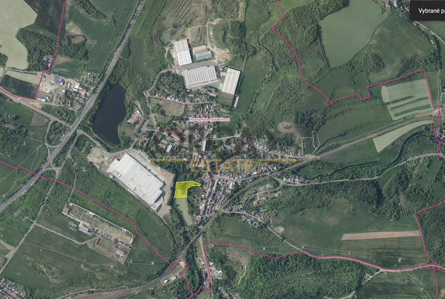0,67 ha pozemků v k.ú. Hostomice nad Bílinou