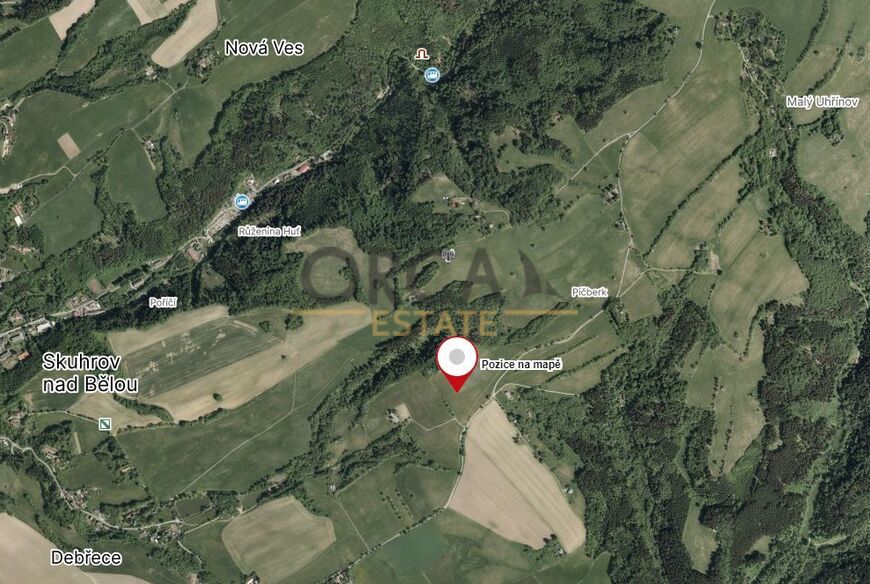 Prodej pozemků o výměře 18135 m2 v k.ú. Malý Uhřínov