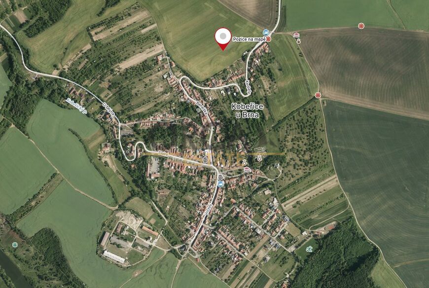 Prodej 1/2 podílu o výměře 4137 m2 na pozemcích v k.ú. Kobeřice u Brna