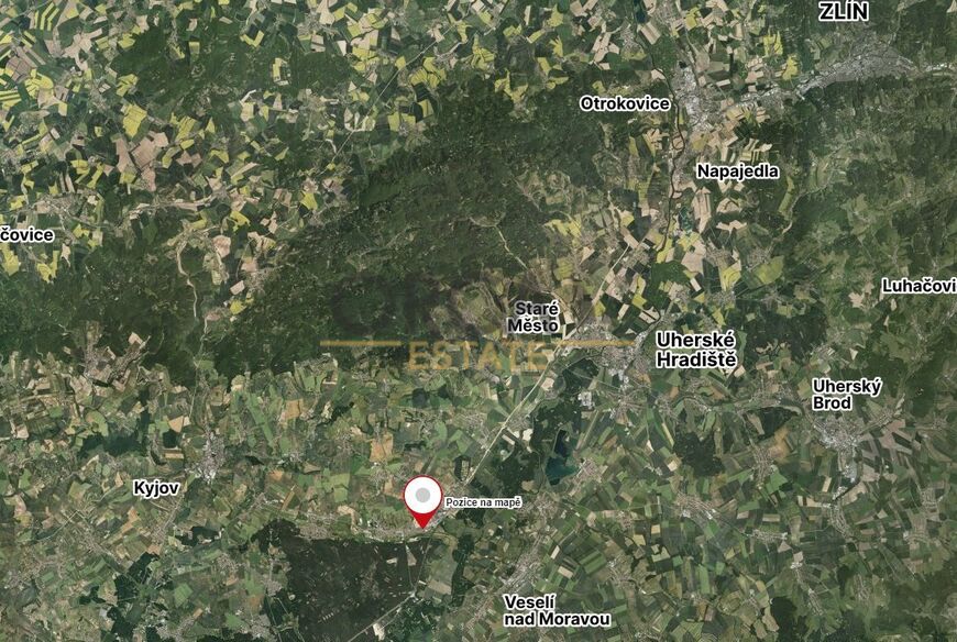 Pozemek v průmyslové zóně o výměře 523 m2 v  k.ú. Bzenec (okres Hodonín)