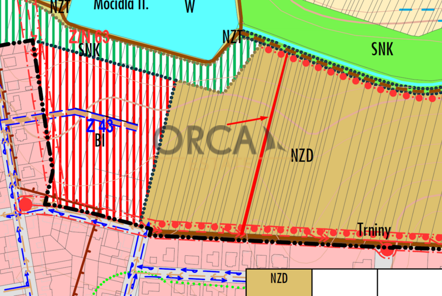 Zajímavý pozemek v k.ú. Dubňany