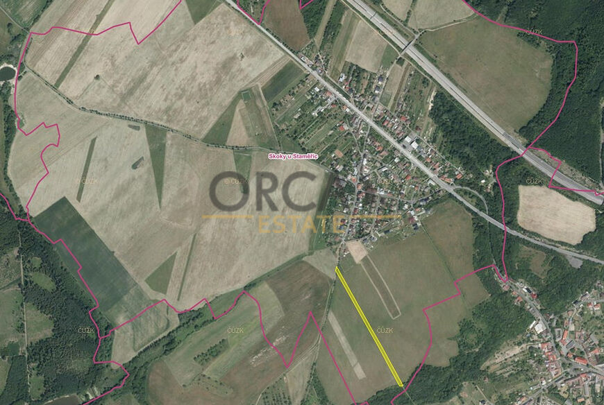 0,46 ha pozemku v k.ú. Skoky u Staměřic