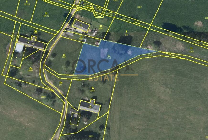 Prodej podílu 1/24 pozemků o podílové výměře 1464 m2 v k.ú. Borovnice u Staré Paky (okres Trutnov)