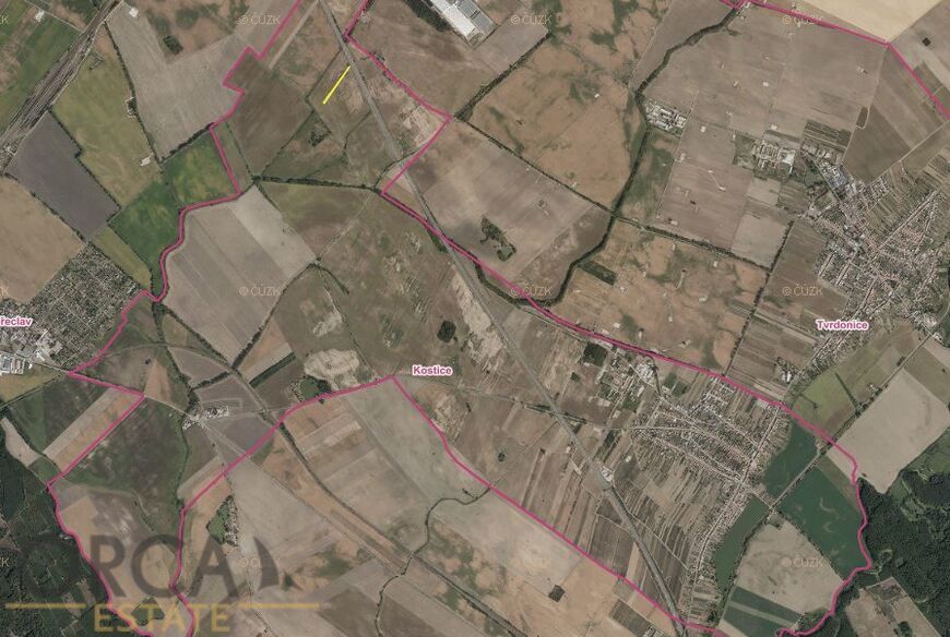 Prodej pozemku 3603 m2 v k.ú. Kostice