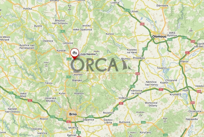 Prodej pozemku o výměře 1437 m2 v k.ú. Lhota Rapotina