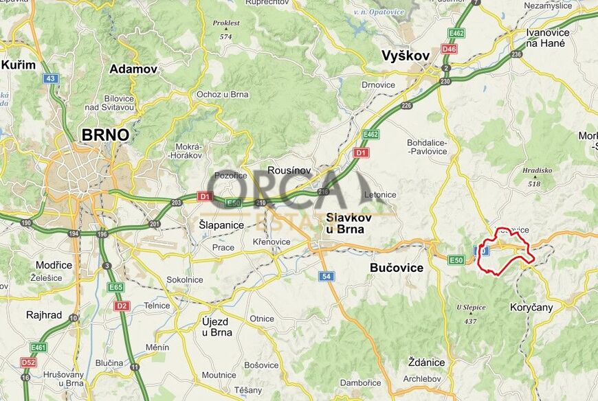 Spoluvlastnický podíl na pozemcích v k.ú. Nesovice