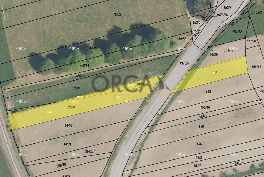 0,13 ha pozemků v k.ú. Mouchnice