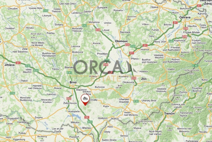 Pozemky v k.ú. Diváky