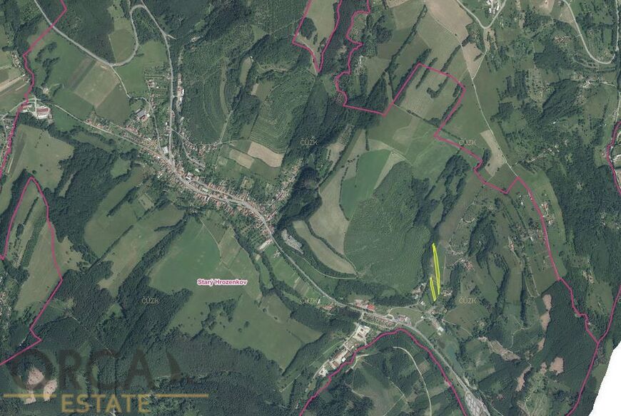 Prodej 1475 m2 spoluvlastnického podílu na investičních pozemcích k.ú. Starý Hrozenkov