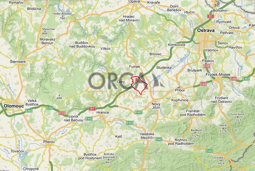 Podíl na pozemcích v k.ú. Suchdol nad Odrou