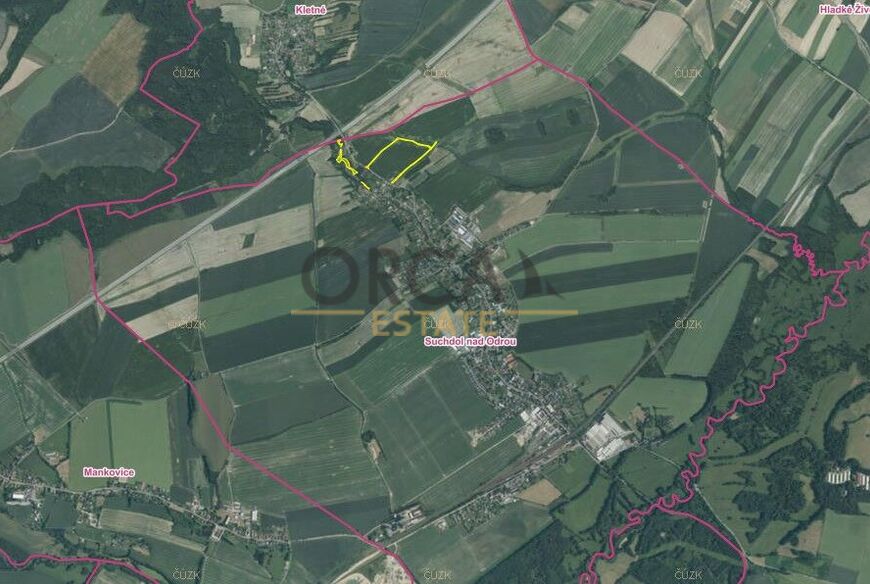 Podíl na pozemcích v k.ú. Suchdol nad Odrou