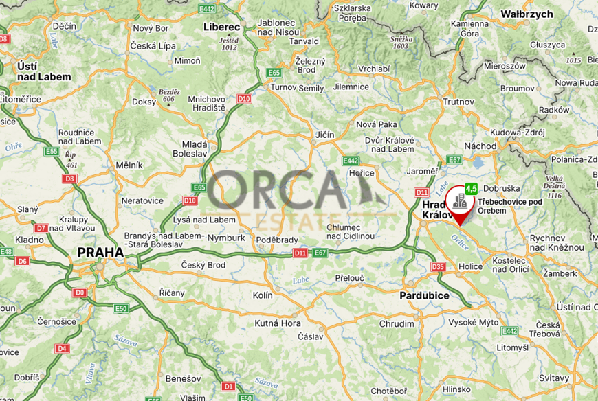 0,4 ha pozemku v k.ú. Třebechovice pod Orebem