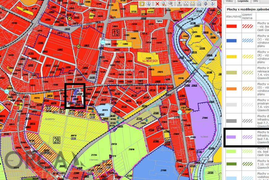 Prodej spoluvlastnického podílu investičního pozemku 2811 m2 v k.ú. Slavonín