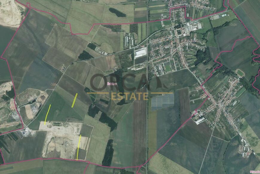 1 ha pozemků v k.ú. Žabčice